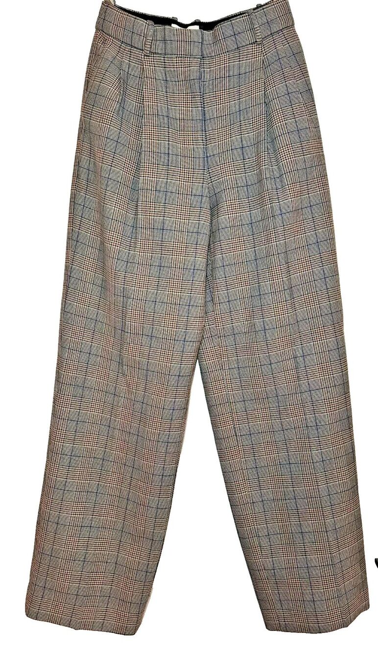 Babaton Dress Pants Plaid Tweed Trousers Classic Heritage Castlecore Size 2